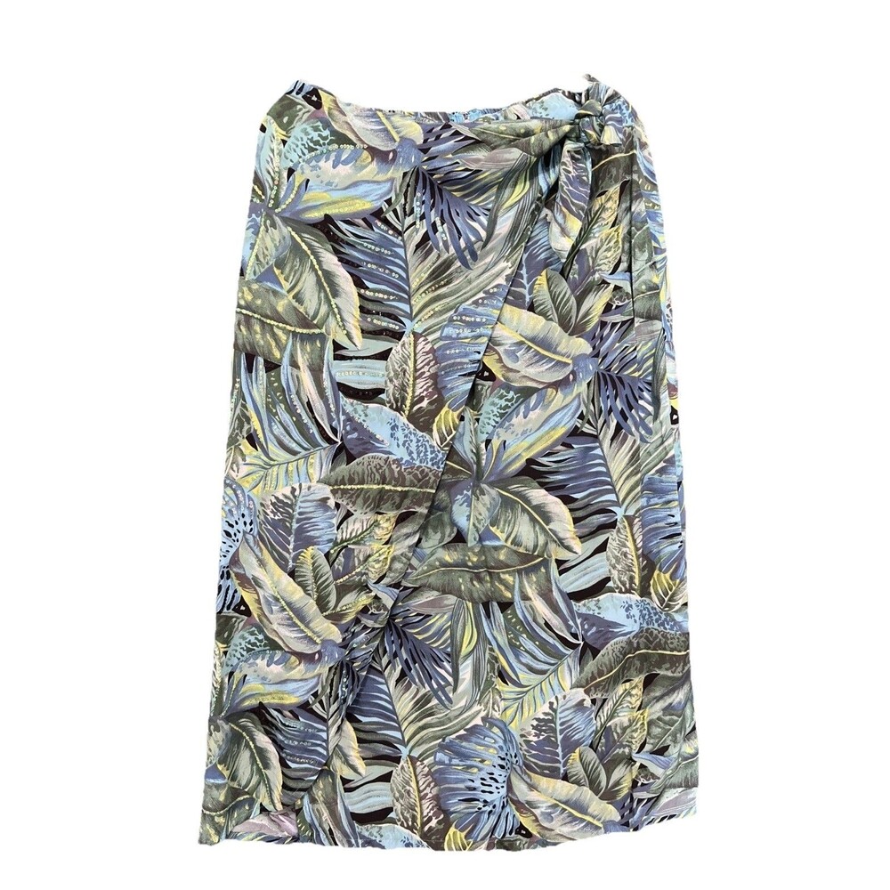 Surya Women's Wrap Skirt Tropical Design Size XL Vintage 90s